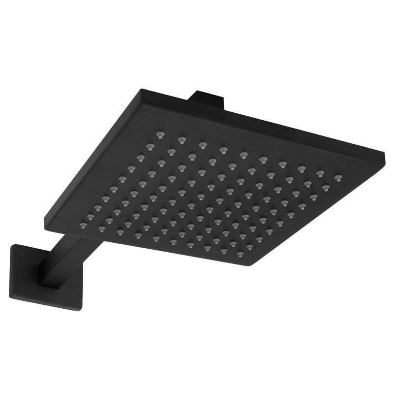 Bliss Complete Shower System with Rough-in Valve, Matte Black