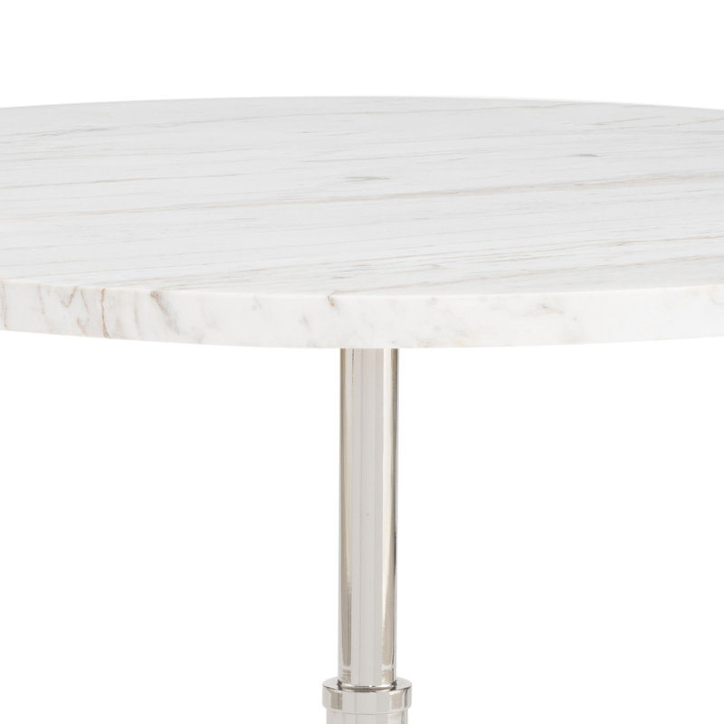 Myles Accent Table Large (Oil Rubbed Bronze), Polished Nickel