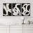 Black And White Stroke Abstract Geometric Decor Boho Mid-Century Modern On Canvas 3 Pieces Print-94434429-94434428