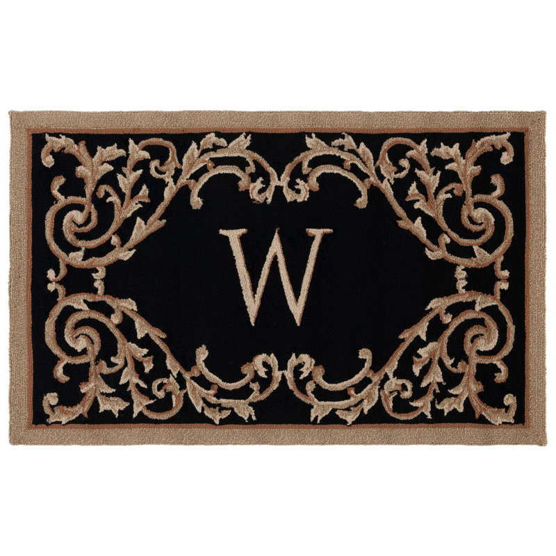 Amoya Personalizable Trellis Outdoor Doormat, 30" W x 48" L, W