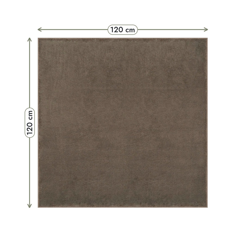Washmellow Collection Shag, 120X120 cm Square