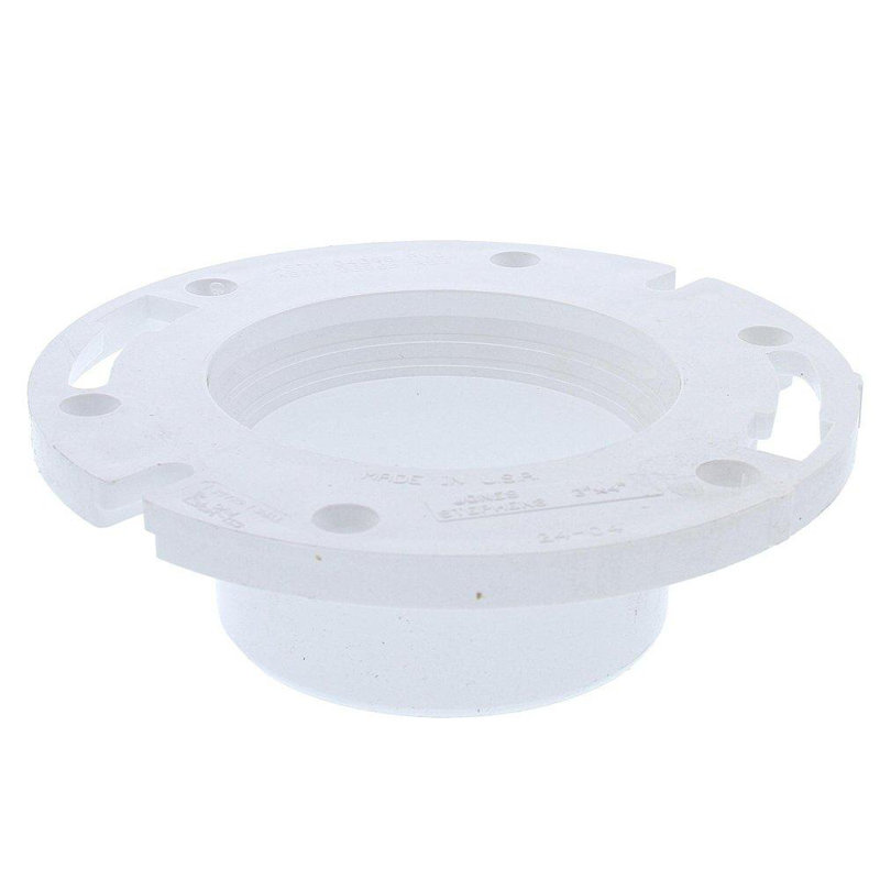 3" x 4" Plumbfit PVC Closet Flange Less Knockout