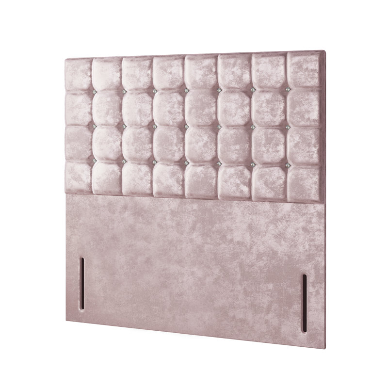 Galarza Upholstered Divan Bed, Double (4'6), Pink, 4 Drawers