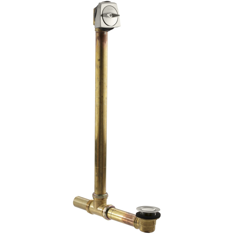 Drain de baignoire Clearflo, Nickel poli vibrant