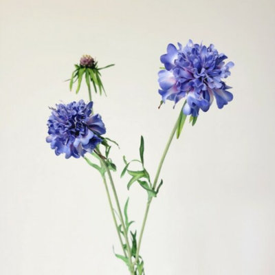 Scabiosa With Bud Spray Artificial Flower