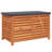 Garden Storage Box Reddish-Brown Solid Eucalyptus Wood Medium Outdoor Storage Chest