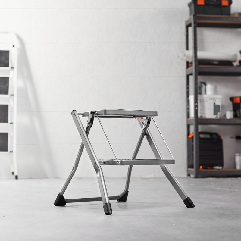 2 - Step Steel Folding Small Step Ladder