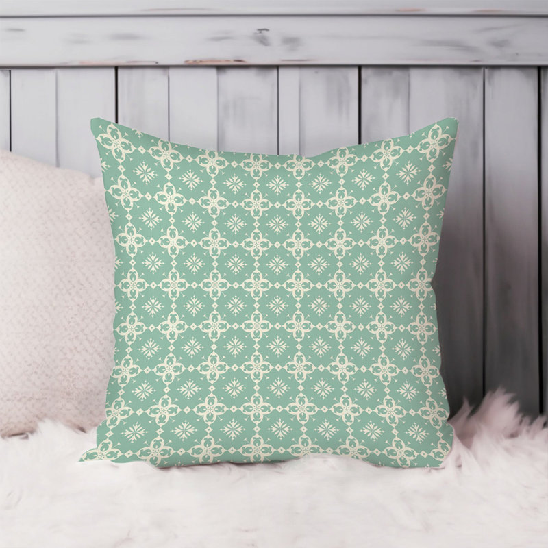 Abstract Mint Pattern XII Patterns Modern, 20"H x 20"W
