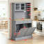 Armoire de rangement autoportante pour salle de bain, armoire de rangement pour couloir, armoire de cuisine, armoire de cuisine avec station de charge