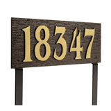 Modern Woodgrain Lawn Sign