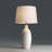 2-Pack 3-Way White Ceramic Table Lamp