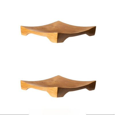 Ensemble de 2 assiettes empilables carrées Chuzara