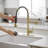Pull Down Single Handle Kitchen Faucet with Accessories-70472616