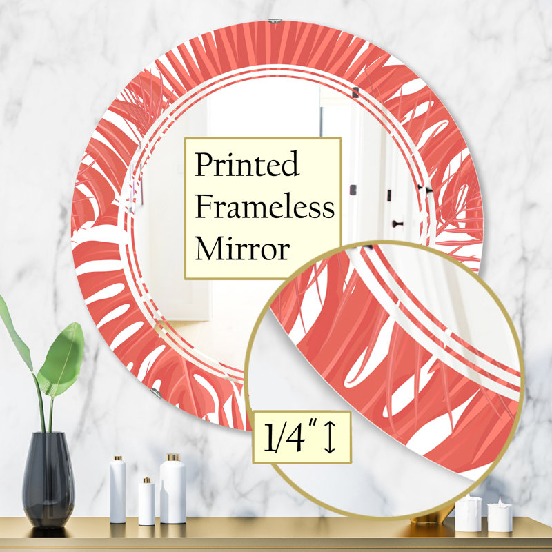 Miroir mural Foliage I Triple C, H 31,5 po x l po