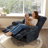 38.19" Wide Chenille Modern Upholstered Manual Swivel Recliner, Standard Recliner, Widened Width, 360° Swivel and Tuxedo Armrests-1478371785