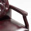 Chaises d'invité de réception en cuir avec siège et accoudoirs rembourrés Fauteuil de direction ergonomique à dossier moyen pour salle d'attente