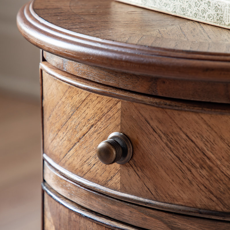 Charn Drum Wood Side Table