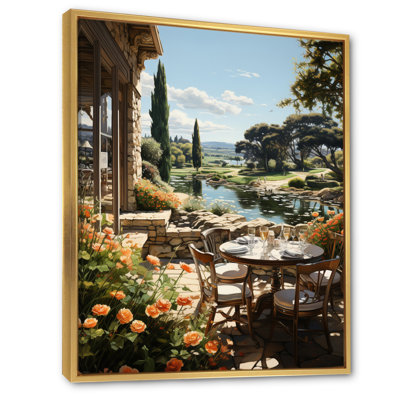 Country Club Outdoor Dining I, reproduction d'art sur toile