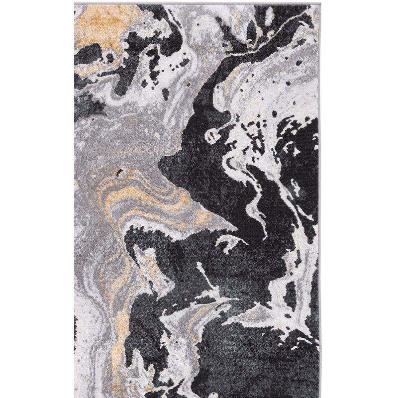 Amelia Performance Abstract Rug, Rectangle 5'5" x 7'7"