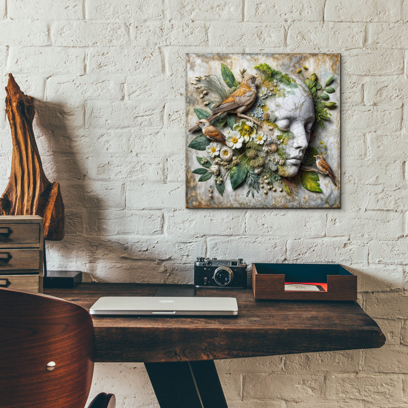 Art mural en verre acrylique, H 12 po x l 12 po x P 0,13 po