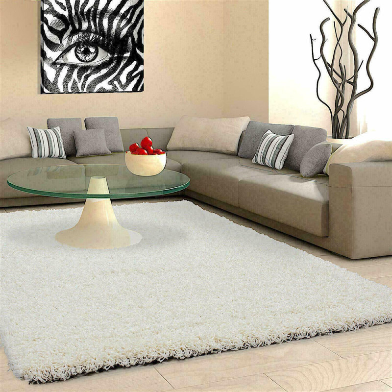 Hanady Solid Colour Flatweave Area Rug, Rectangle 160 x 230cm