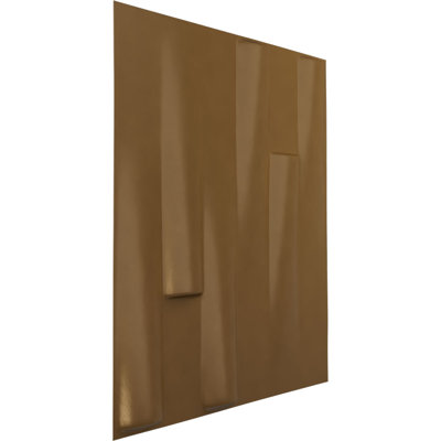 Panneau mural décoratif 3D EnduraWall Hamilton H 19 5/8 po x H 19 5/8 po, ruée vers l'or métallique (couvre 2,67 pieds carrés)
