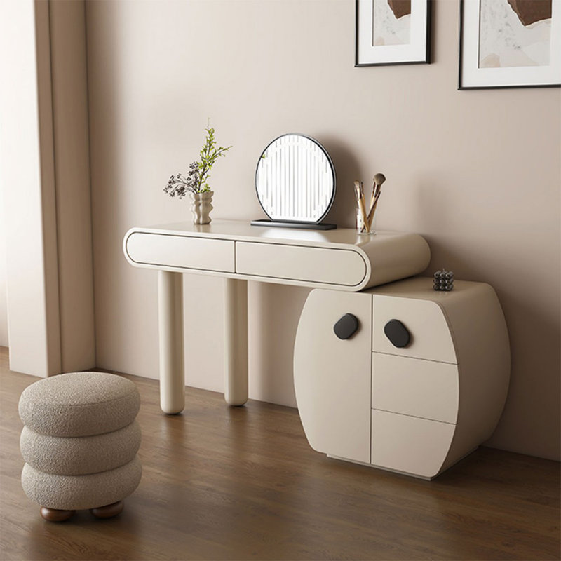 Makeup Vanity with Light mirror,5 drawers