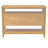 Lily Pond Naomi Wood Storage Console Table with 2 Natural Cane Doors
