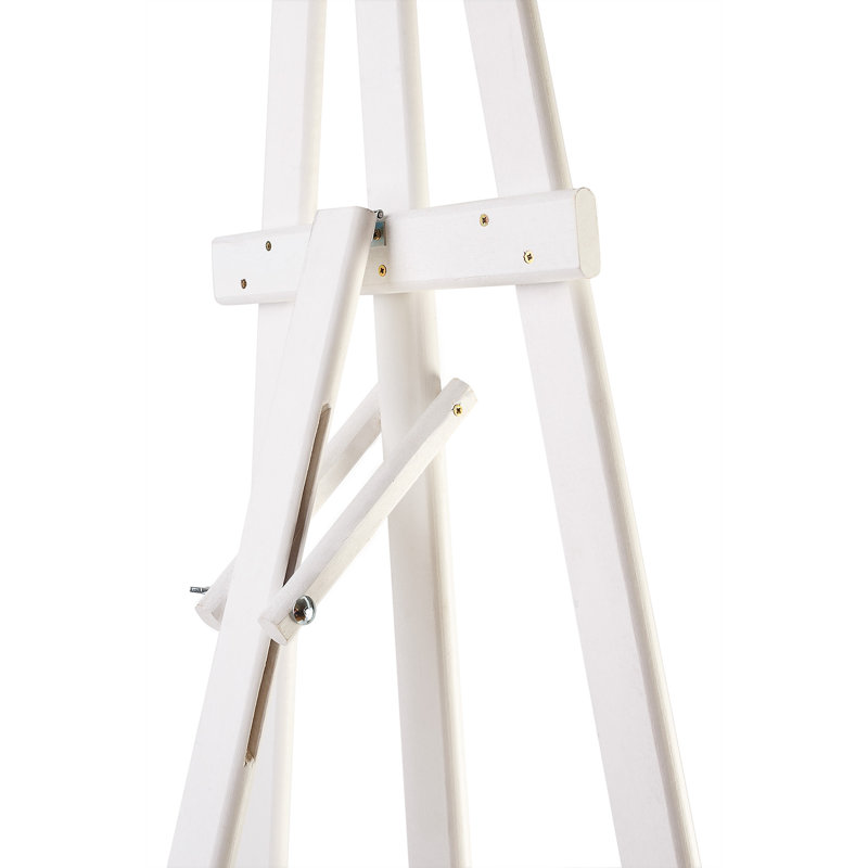 Gargi Ebern Designs Folding Wood Tripod Easel, White, 180'Hx51'Wx45'D
