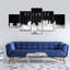 «Atlanta Skyline BW», reproduction sur toile-1699467129