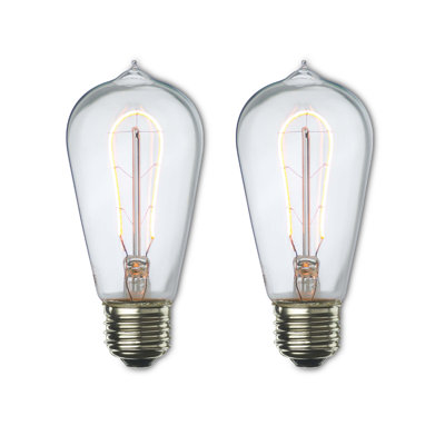 40 Watt Equivalent, ST18 LED, Antique Dimmable Light Bulb, (2200k) E26/Medium (Standard) Base