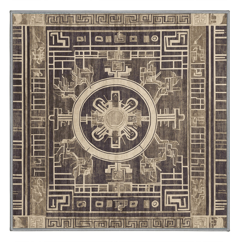 Acropolis Echo Rug, Square 4'