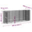 Dakota Fields Gabion Raised Bed Galvanised Iron-1819162545