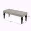 Banc rembourré en lin Deirde
