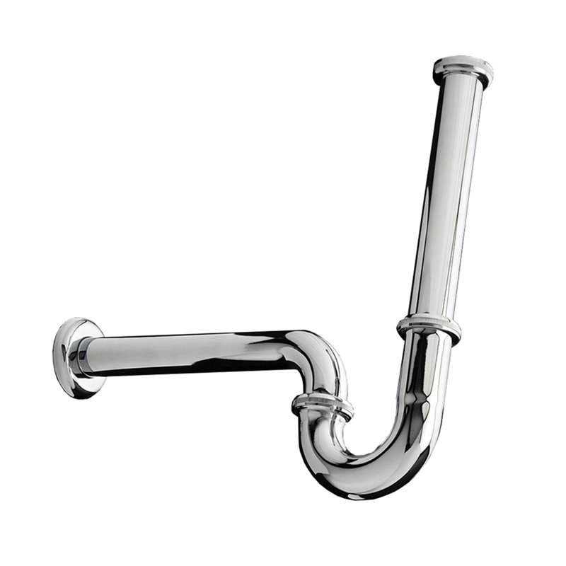 Brass P Trap, Polished Chrome