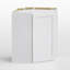 Armoire de cuisine murale de coin de qualité supérieure H 30 po x l 24 po, rangement diagonal compact