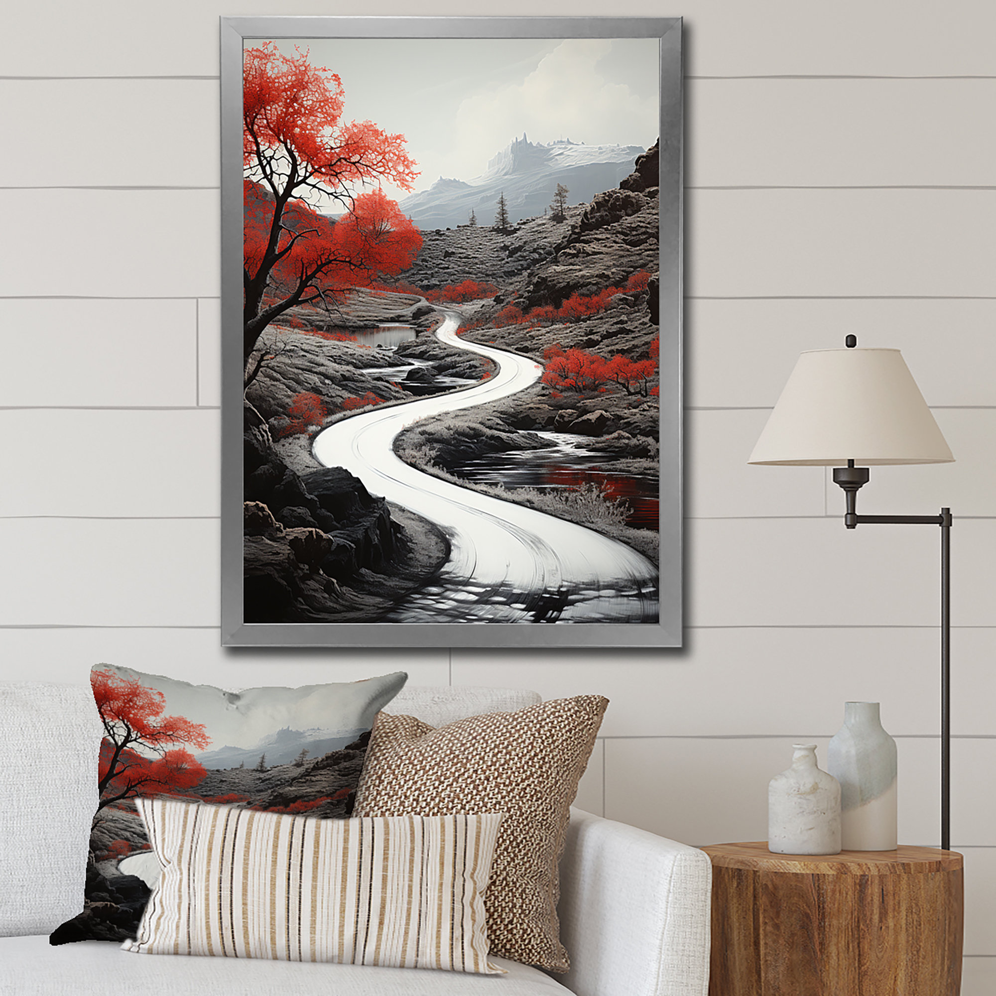 Ivy Bronx Meandering Road Endless Journey In Coral Forest II On