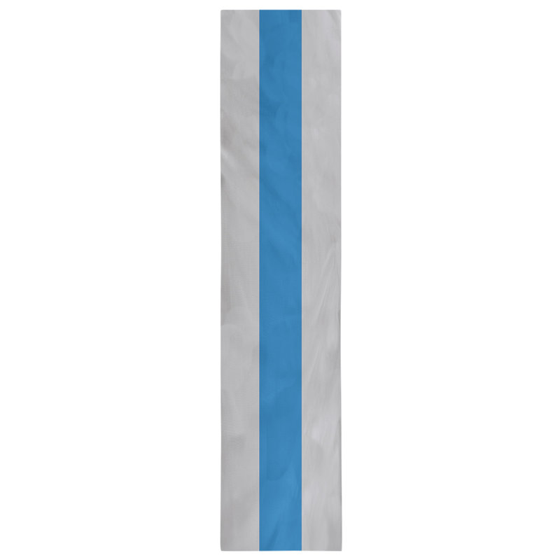 Chemin de table basket New York, L 90 po x l 16 po, Argenté / bleu / argenté, Polyester sergé