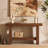 55" Wood Console Table for Hallway, Farmhouse 2-Tier Sofa Table Entryway Table, Foyer Display Table for Entrance, Living Room