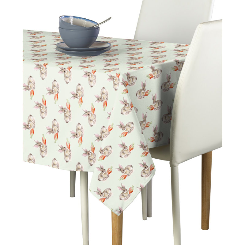 Engel Geometric Tablecloth, 84" L x 60" W