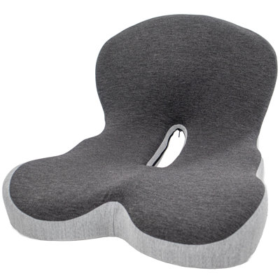 Ergonomic Memory Foam Seat Cushion With Lumbar And Back Support – Coccyx And Tailbone Pain Relief, Orthopedic Posture Correction, Breathable Washable Cover, Non-slip Bottom, Ideal For Office Chairs, Car Seats, And Home Furniture
