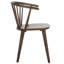 Baek 45cm Solid Spindle Back Arm Chair-132421090