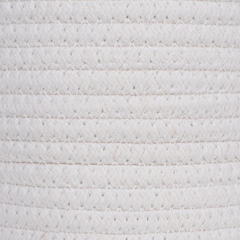 Panier à linge en tissu avec poignées, Blanc