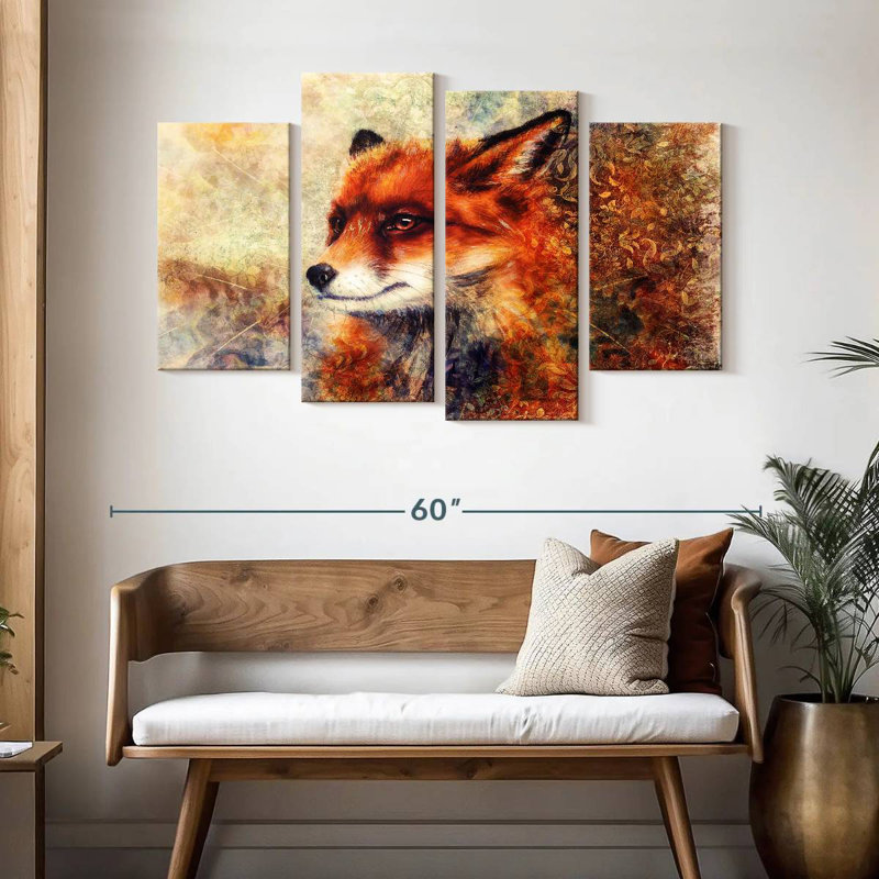 Brampt Fascinating Fox, 32" H x 52" W