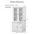 75.25'' Tall Display Cabinet With Double Glass Doors