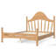 Lit plateforme double avec tête de lit chic, cadre de lit en bois massif avec support à lattes, aucun sommier tapissier requis-1591954637-1591954632
