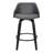 Aiken Swivel Counter or Bar Height Bar Stool with Arms in Faux Leather, Plywood and Metal Footrest-719032353-713458989-713458990