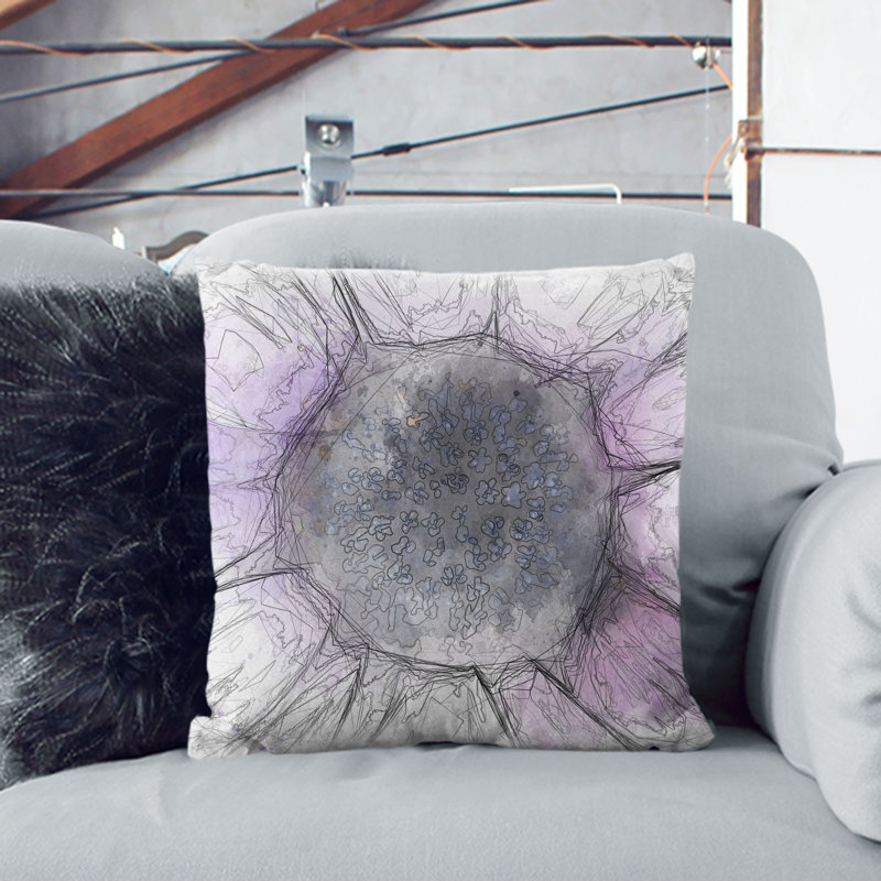 Square Throw Cushion, Black, 40cm H x 40cm W x 15cm D