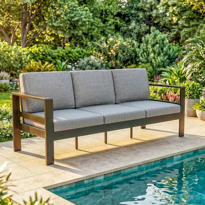 Outdoor Patio Sofa With Cushions