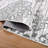 Machine Washable Non-Slip Gray/White Oriental Area Rug-1255516790